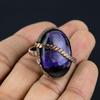 Russian Chaorite Gemstone Copper Wire Wrapped Handmade Jewelry Ring Gift For Women