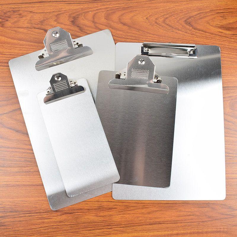 A4 Stainless Steel File Folder Thickness 1 Mma5 Stainless Steel Board Clamp Writing Board Document Board Bill Menu Plywood