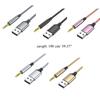 USB Male To 3.5mm Male Adapter Headphone Audio Jack Cable Cord Hi-Fi Dongle for Speaker Computer