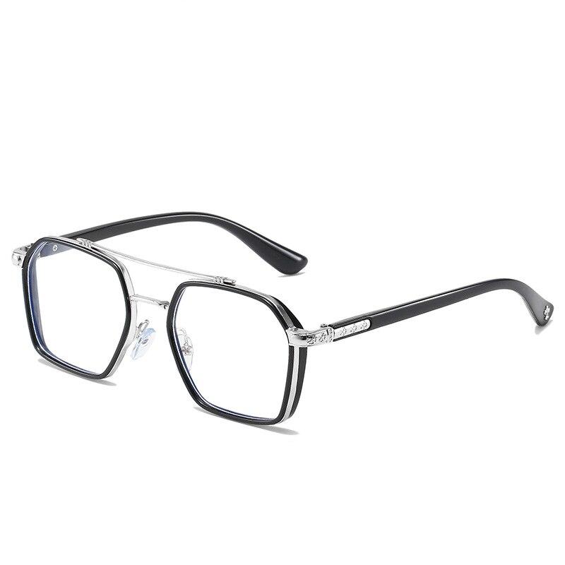 Retro Double Beam Anti Blue Light Computer Glasses For Men And Women Eye Protection Reading Gaming