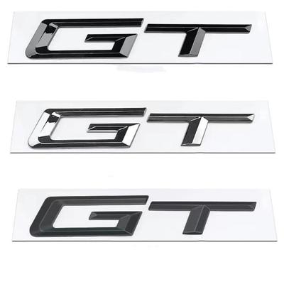 3D ABS Logo GT Emblemat Litery Odznaka Naklejka na Tylną Klapę Samochodu dla BMW F34 E36 E46 F07 G32 650 535i 630i Seria 3 5 6 Akcesoria GT
