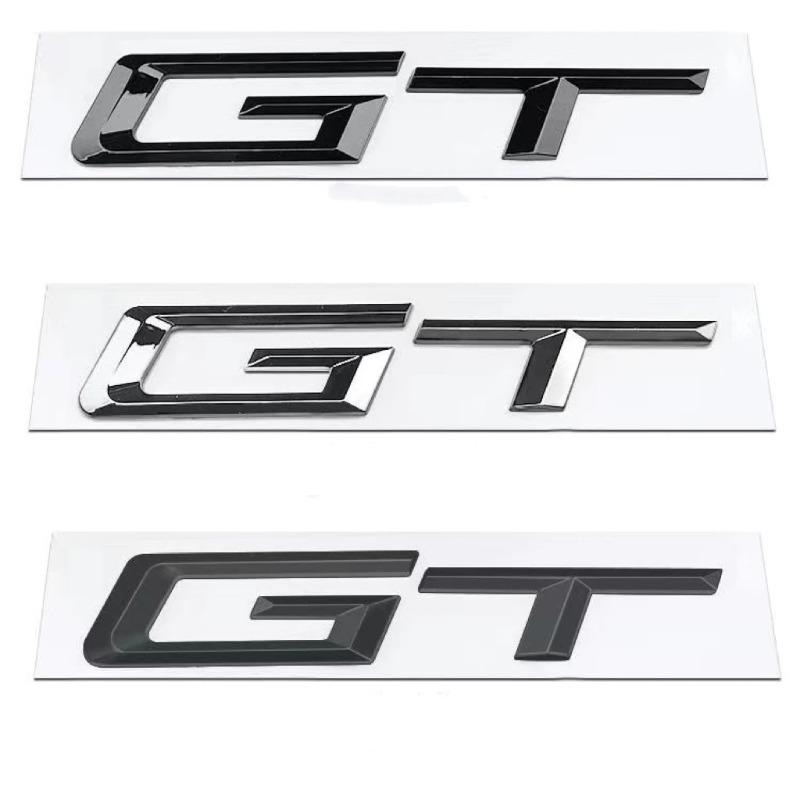Logo ABS 3D Emblème GT Lettres Badge Autocollant Coffre Arrière de Voiture pour BMW F34 E36 E46 F07 G32 650 535i 630i Série 3 5 6 Accessoires GT