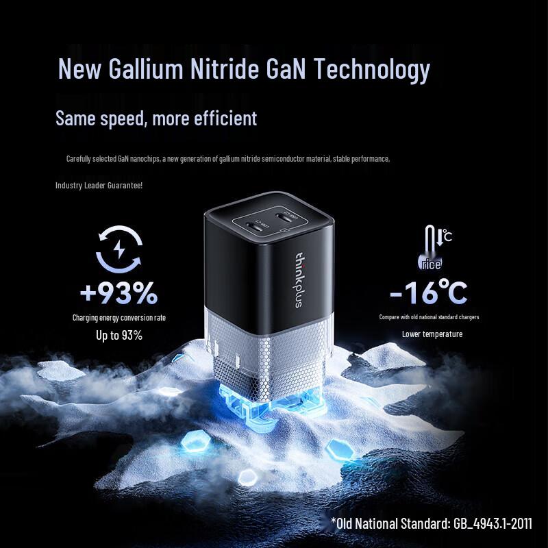 Lenovo ThinkPlus 45W GaN Multi-Port Type-C Fast Charger