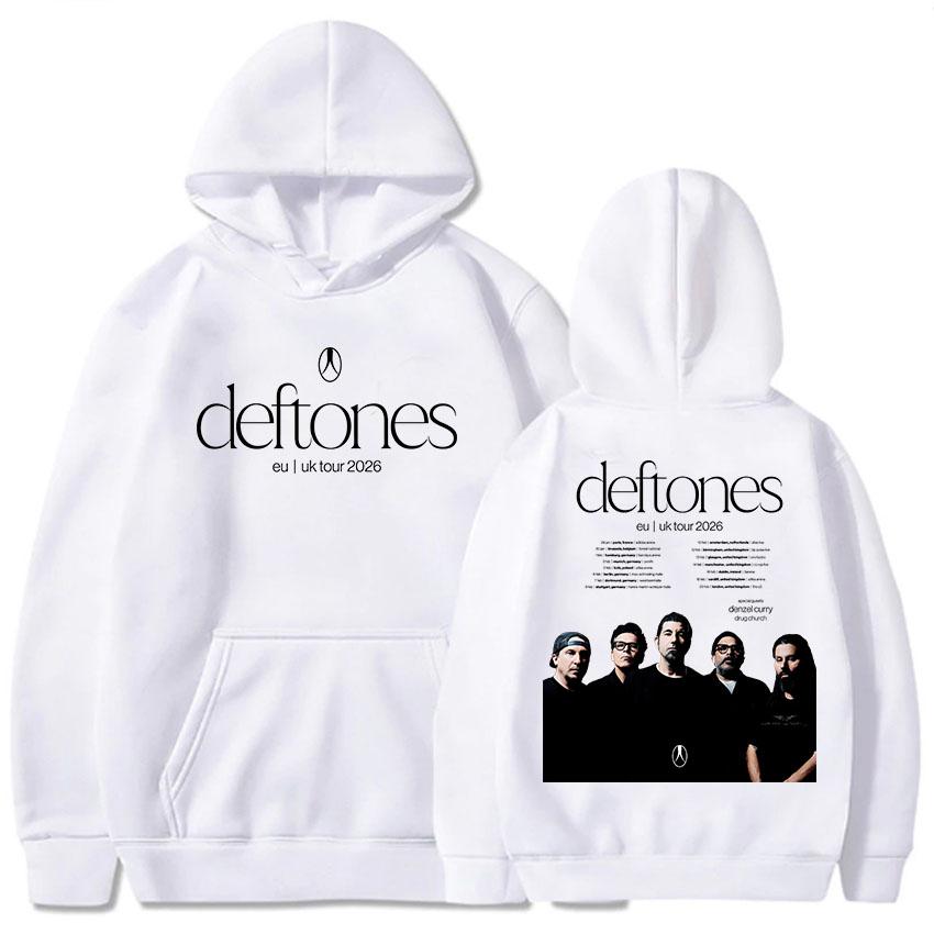 

Deftones ЄС Великобританія Тур 2026 Худі З Довгим Рукавом Модний Худі Чоловічий Жіночий Одяг Мода Гурту Графічний Принт Пуловери XS