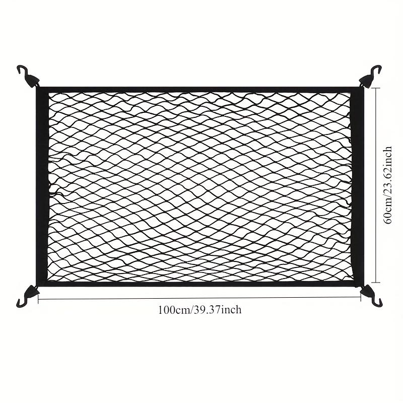 Universal Large Car Cargo Net Nylon Elastic Mesh Luggage Cargo Storage Pickup Tidy Net for Van SUV Truck Mesh Network Pocket