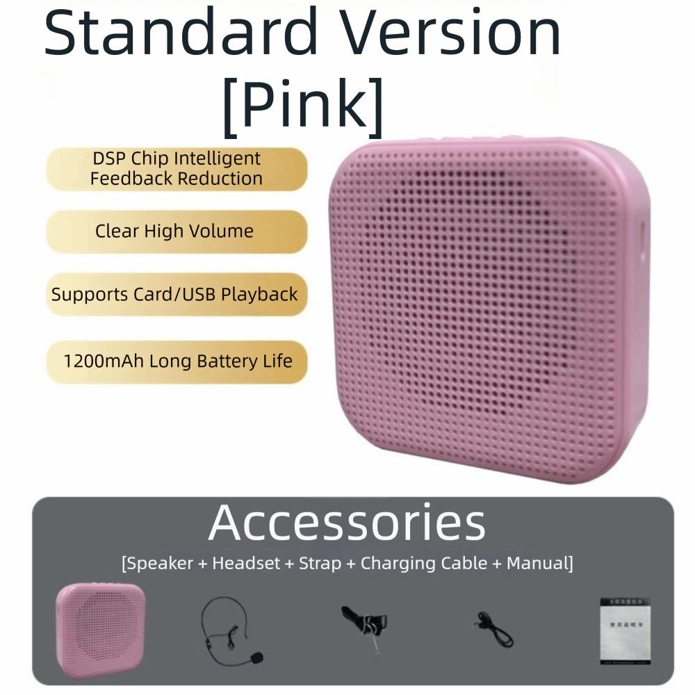 Rechargeable Microphone Speaker Ultralight Loudspeaker Voice Amplifier  Outdoor Use