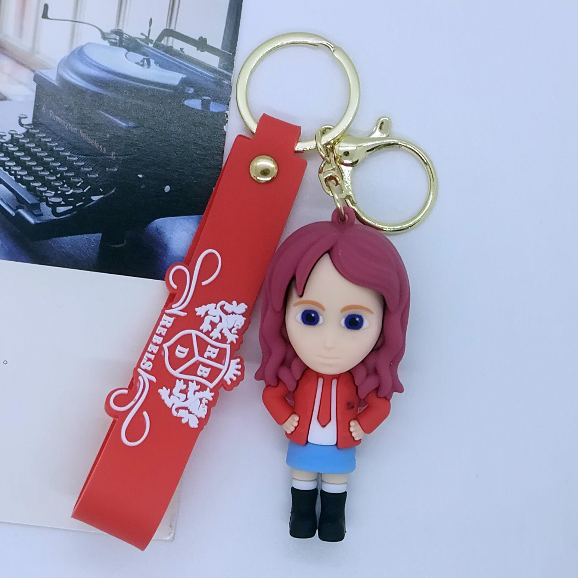 

Rbd Band Keychain Cute Boy Silicone Doll Hanging Accessory Couple Car Bag Decoration Small Gift For Women Men Pendant jewelry