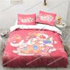 C-Cookie Run Kingdom Game Printed Bed Pillowcase and Duvet Cover Bedroom Home Decor Set Children's Room Bedding Set Luxury Gift