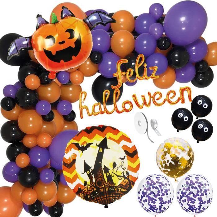 Décoration d'Halloween - SPRINGOS - Ballons Multicolores - 60 pièces - Latex - Thème Halloween