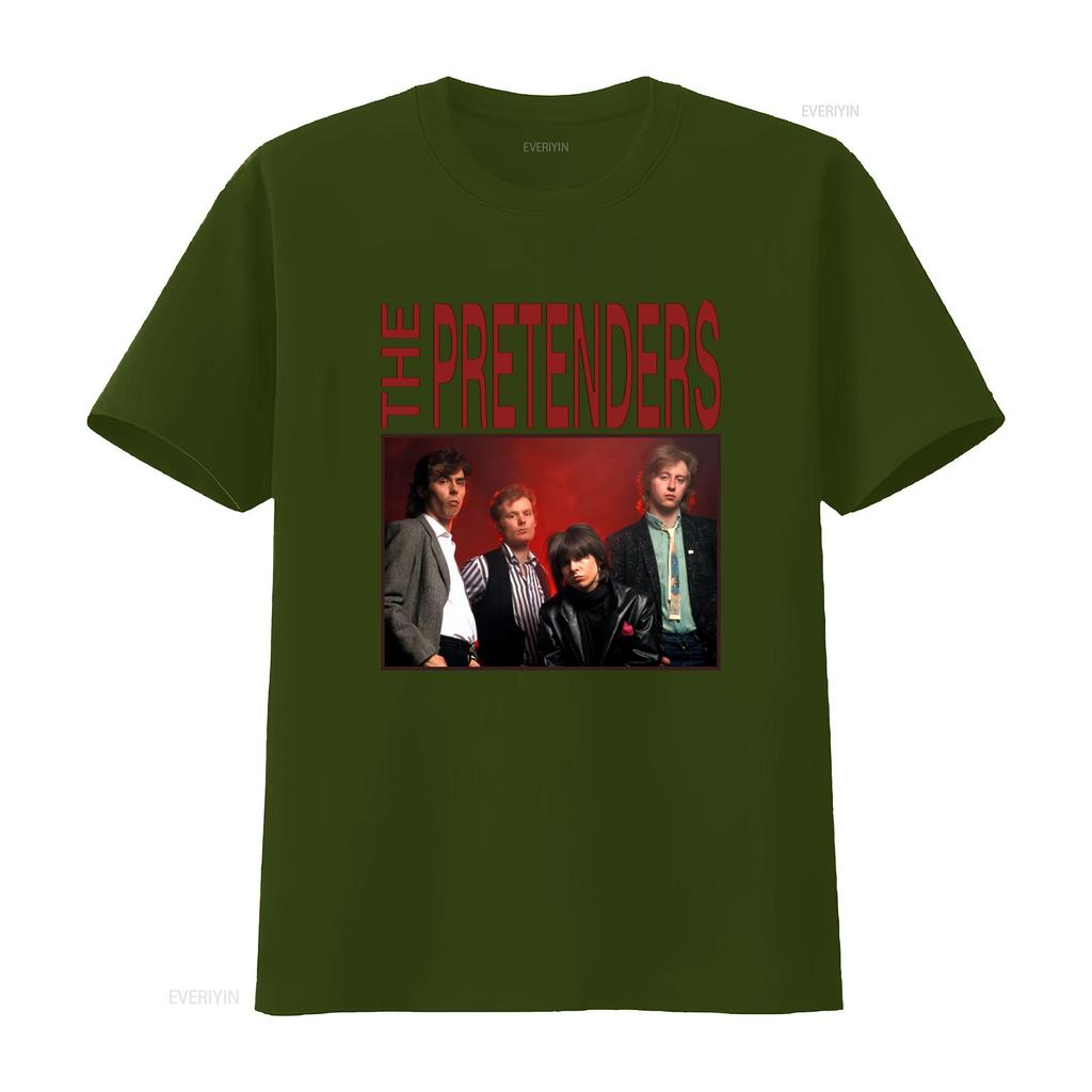 The Pretenders Rock Band T Shirt Heavy Cotton Musician Inspired Best Seller Vintage Washed Designer Clothes Streetwear