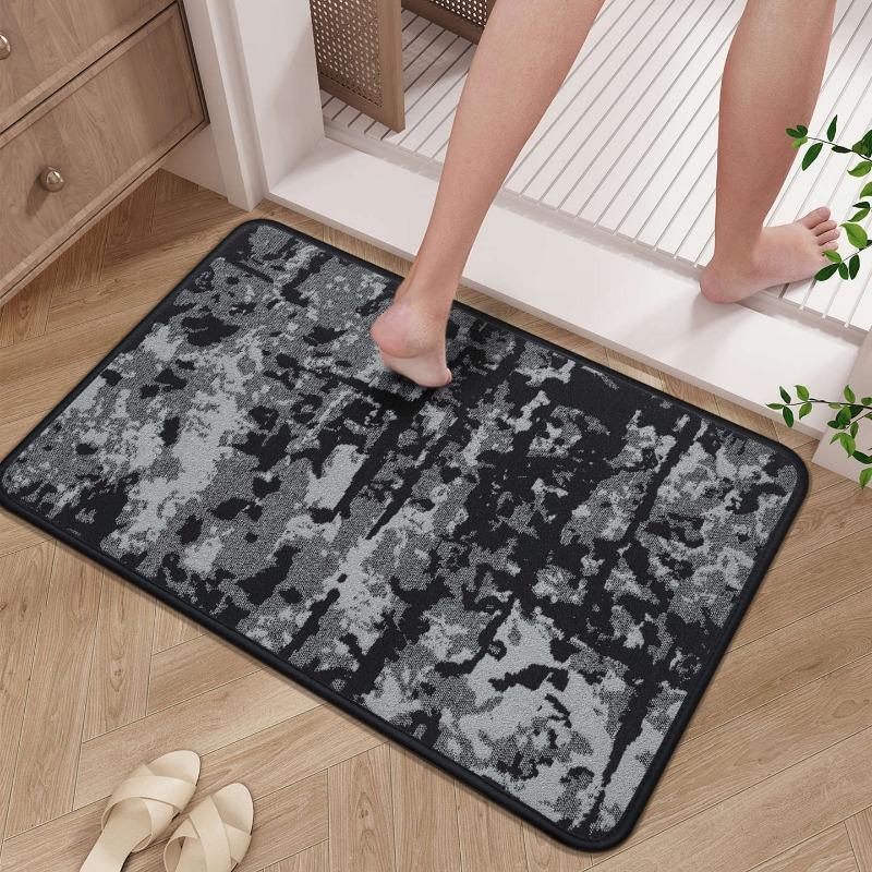 

Camouflage Printed Floor Mat Flannel Bathroom Kitchen Balcony Foyer Absorbent Anti Slip Carpet Household Rug 30X50CM