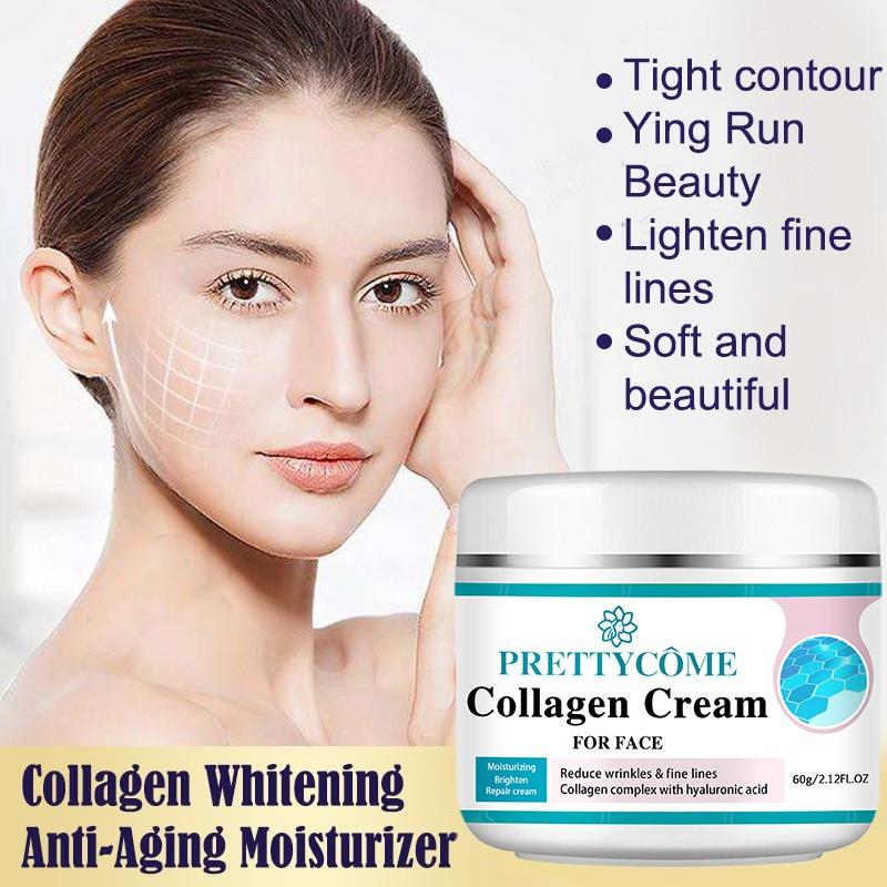 Face Collagen Cream Moisturizing Nourishing Cream Reduce Wrinkles Brightening Skin Facial Cream Face Skin Care