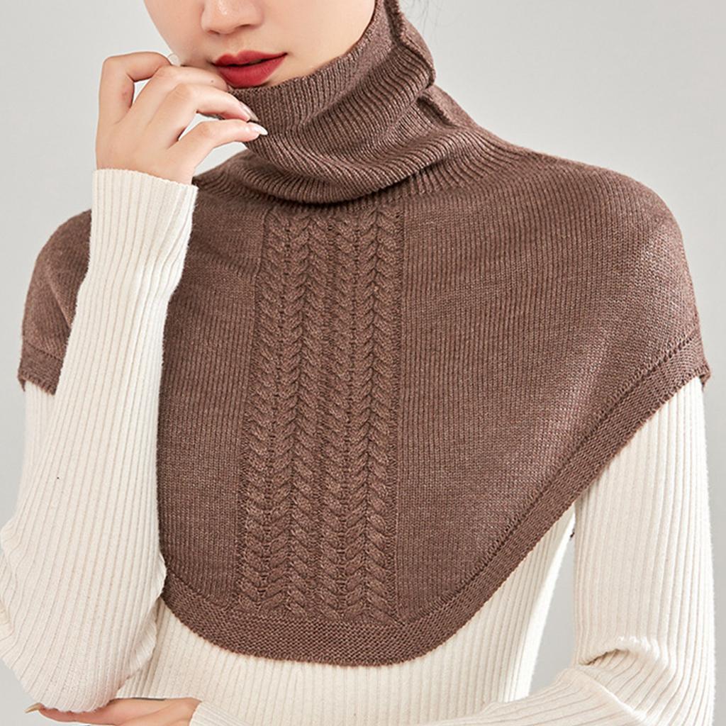 Scarf Shawl For Women Winter False Collar Scarfs for Women Neck Wrap Men Women Turtleneck Collar Scarf Knitted Elastic