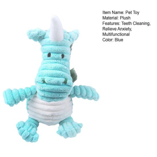 Soft Pet Toy Fun Plush Doll Extended Playtime Fine Workmanship Detailed Pet Toy for Teeth Grinding And Training