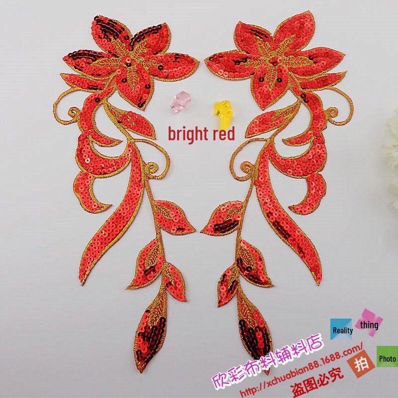 Boutique Cosplay Anime Dress with Embroidered Sequins, Ancient Costume Design, Applique 8639# Hot Stamping