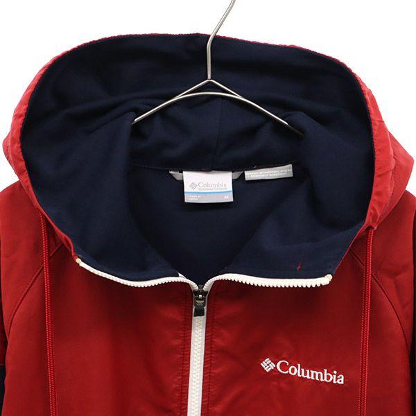 Columbia One point embroidery Long sleeve Zip hoodie M Outdoors Men's Used