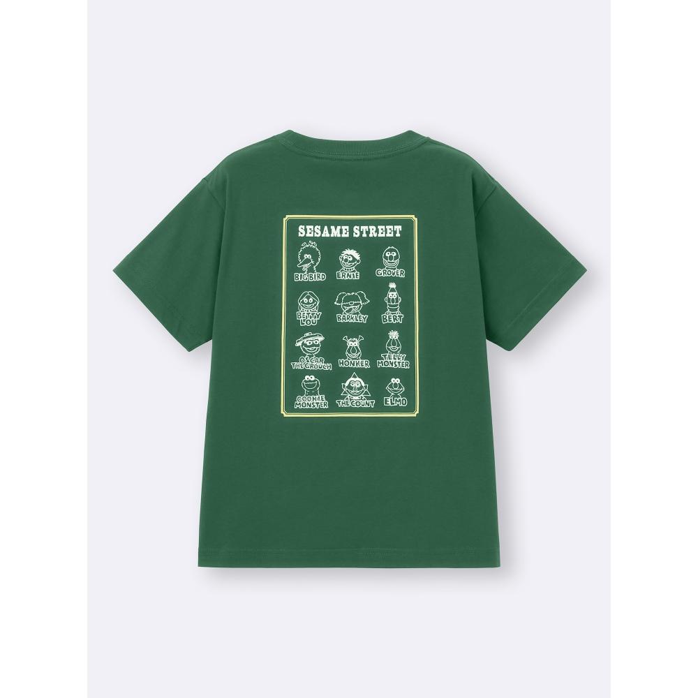 Gu By Uniqlo Kids  Unisex  Graphic T Sesame sTreeT