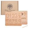 New Montessori Alphabet Learning Board Wooden Toys Children'S Early Education Toys Wooden Digital Alphabet Board Infant Gifts