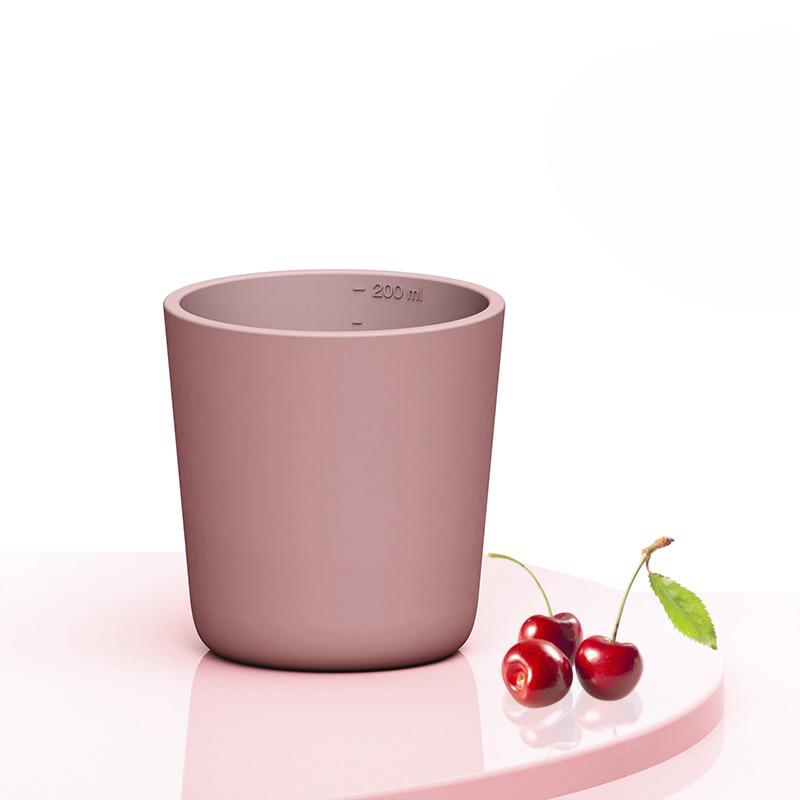 

Children s Drinking Cup Baby Learning To Drink Water Training Cup Silicone Open Simple Water Cup рожевий