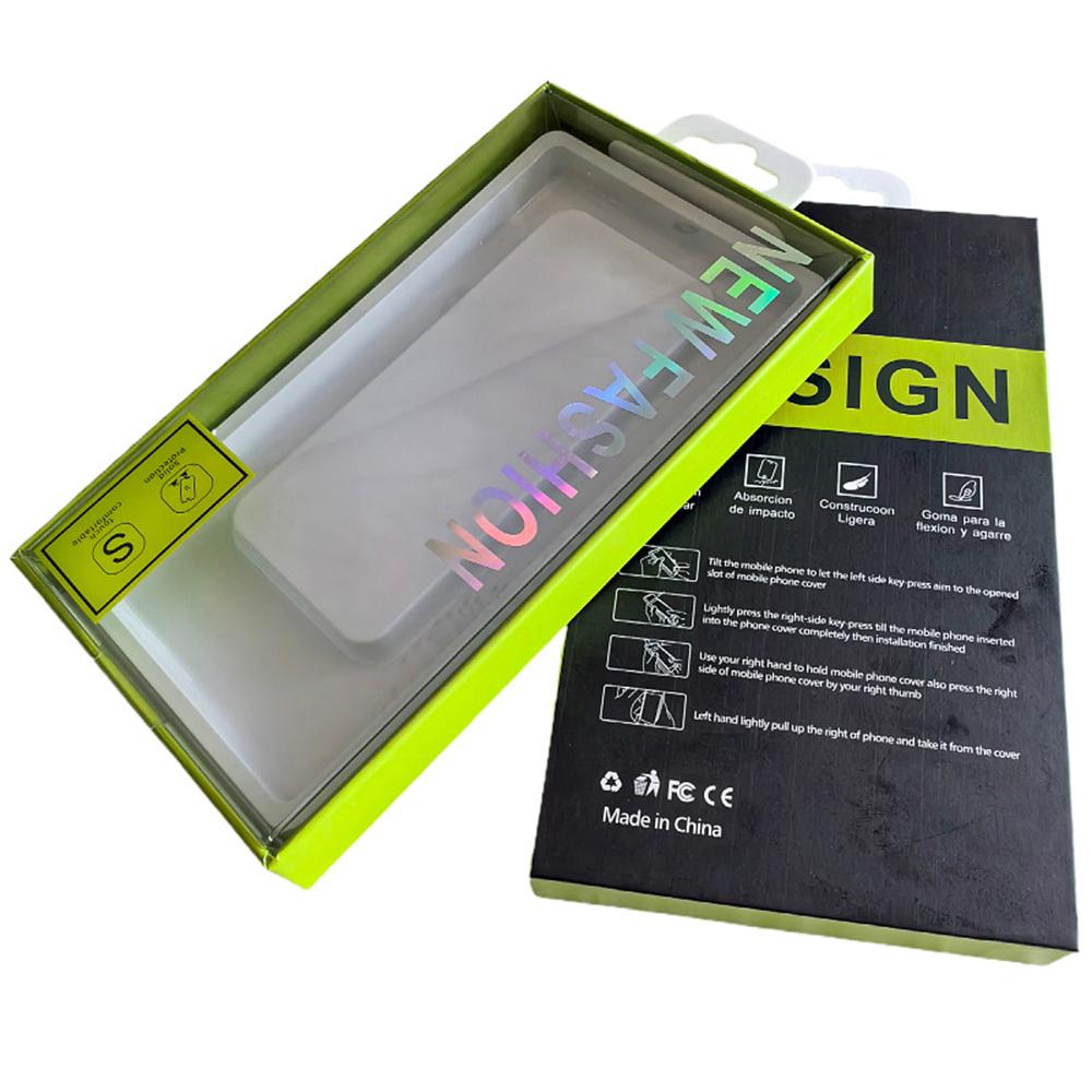 

Паперова пакувальна коробка для чохла телефону ПЕТ прозора кришка коробка для дисплея,Розмір: 19 x 11 x 2.1см