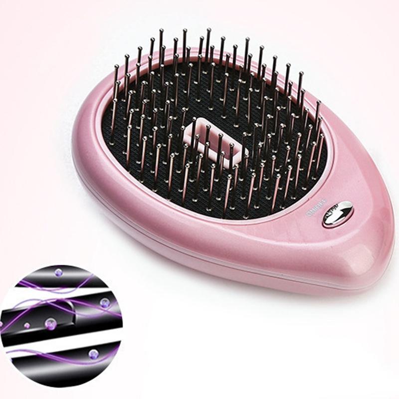 Anti-Static Ionic Hair Brush Electric Hair Brush Comb Massager Vibration Hair Scalp Massager Brush