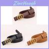 Classic Genuine Leather Belt For Women With Smooth Buckle For Casual And Office Style