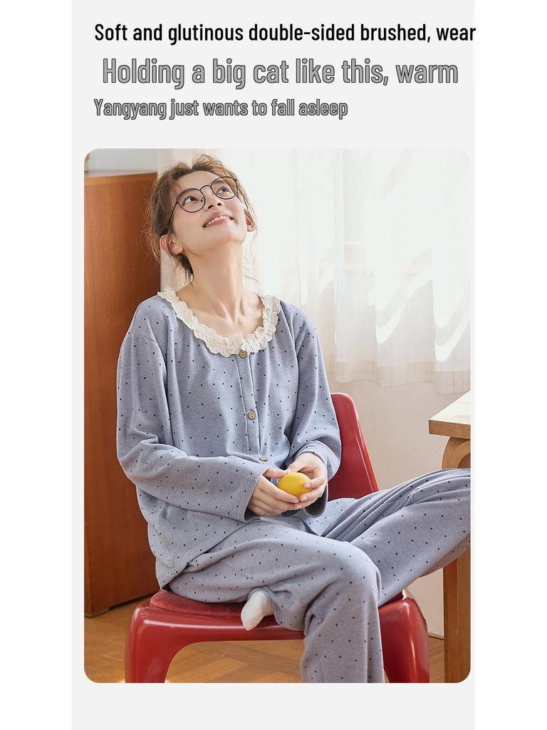 Women's Velvet Pajama Set - Thick, Sweet, and Cozy for Fall/Winter 2025