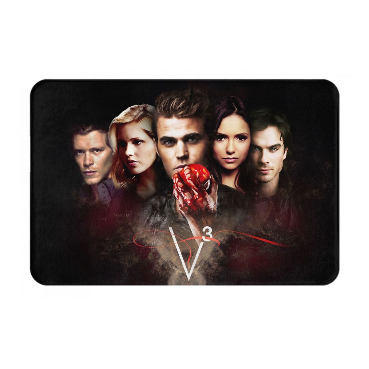 The Vampire Diaries Damon Salvatore Antislip Deurmat Vloermat Tapijt Vloerkleed voor Keuken Entree Badkamer Woonkamer Voetmat Matten 60x40 cm