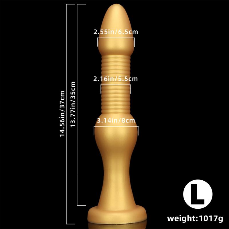 Extra lange, extra dicke hintere Analplugs für Frauen, die Analstreifen tragen, um Analfolter mit Analdilatationswerkzeugen zu üben