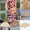 Personalized Hand Held Fan Engraved Chinese Wooden Fan Home Decoration Bamboo Folding Fan  Women