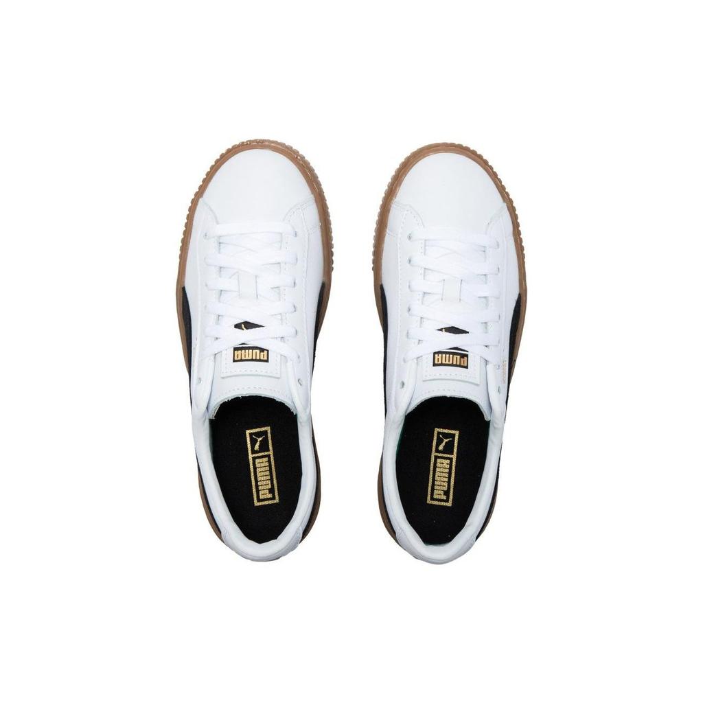 Puma Basket Platform L Retro Casual Sneakers Women Sneakers White 394369-01