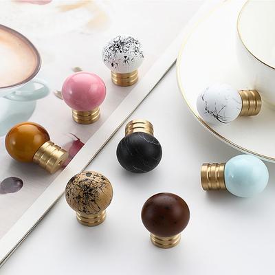 1pc Handles Drawer Cabinet Furniture Kitchen Handles for Cabinet Knob Door Drawer Furniture Kitchen Knob Brass Pattern Single
