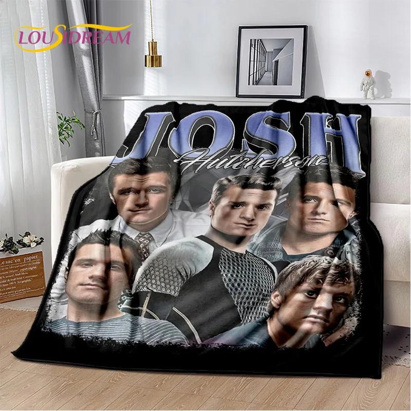 3D Josh Hutcherson Handsome Star Soft Flannel Blankets,Throw Blanket Comfortable Blanket for Picnic Beds Home Bedroom Cover Kids