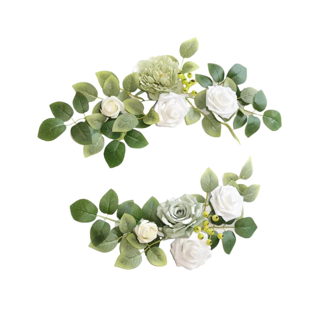 2Pcs Wedding Arch Flowers Corner Flowers for Anniversary Reception Birthday