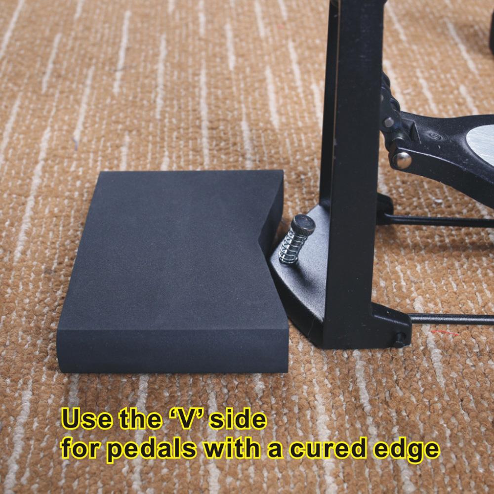 Drum Block Anti-slip Block Hi-Hat and Pedal Anchor System Stops Drum Pedal Creep Slipping Block for