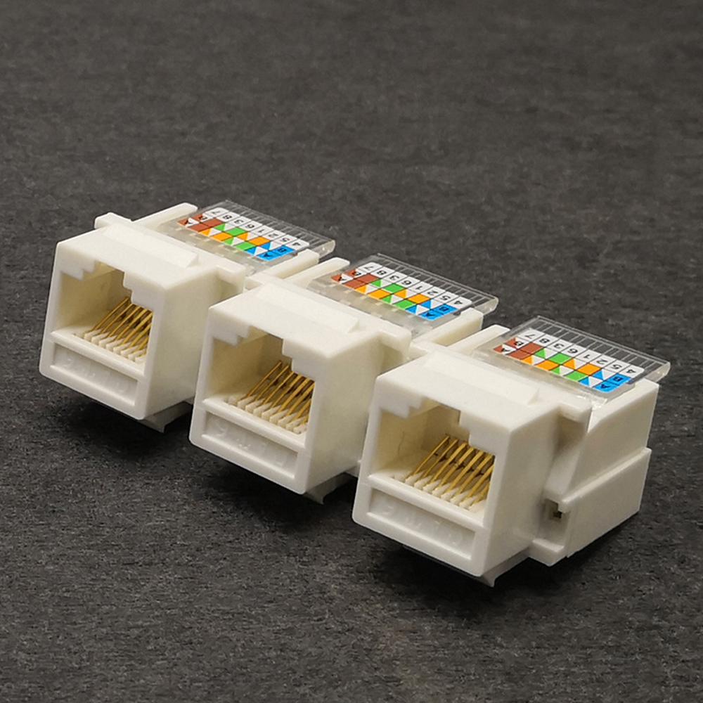 Plug Werkzeugloser Netzwerkadapter Ethernet-Adapter RJ45-Anschluss Netzwerkbuchse Netzwerkmodul CAT6