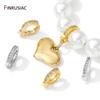 14/18K Gold Plated Brass Pendant Bail Clasps,Inlaid Zircon Pendant Bail Connector For DIY Bracelet Necklace Making Accessories
