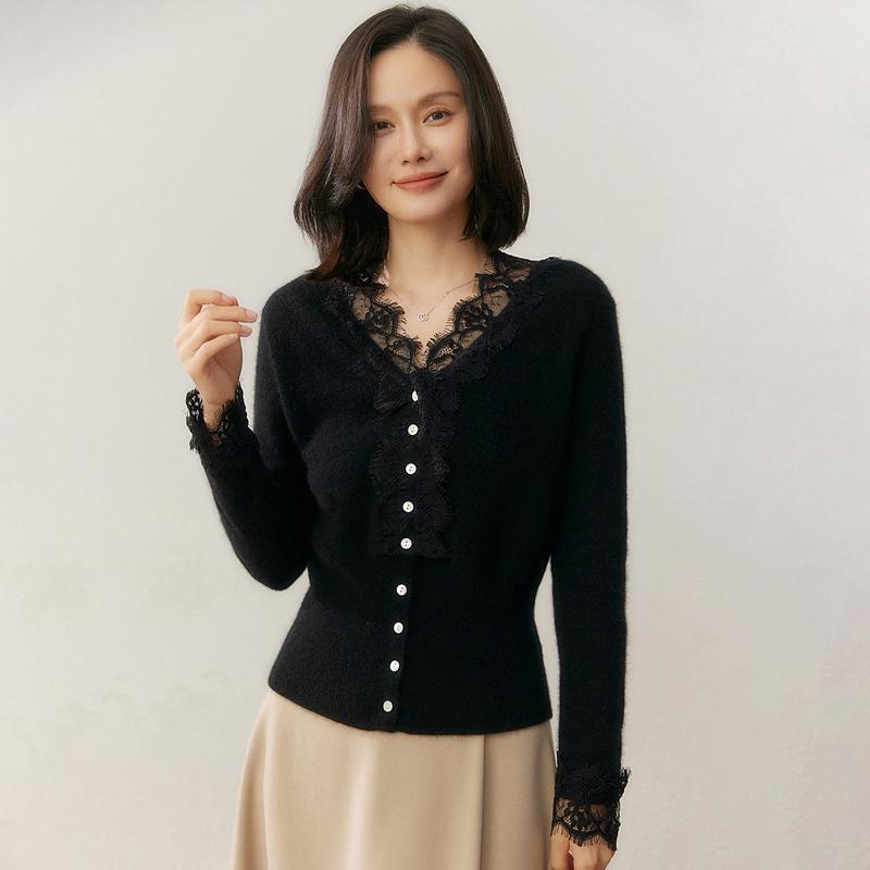 Qinghe 100% Czysty Kaszmir Sweter Damski - Ultra Miękki Luksusowy Zimowy Pulower