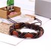 Handcraft Twining Designs Black Brown Sturdy PU Leather Bracelet for Men and Women Special Day Gifts Casual Wear