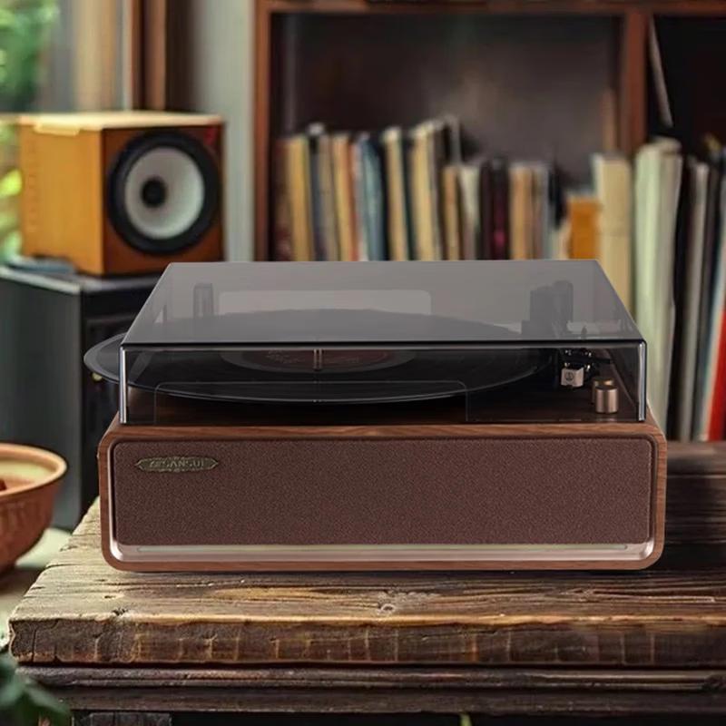 SANSUI Retro Bluetooth Vinyl Record Player CN plug (adapter included)