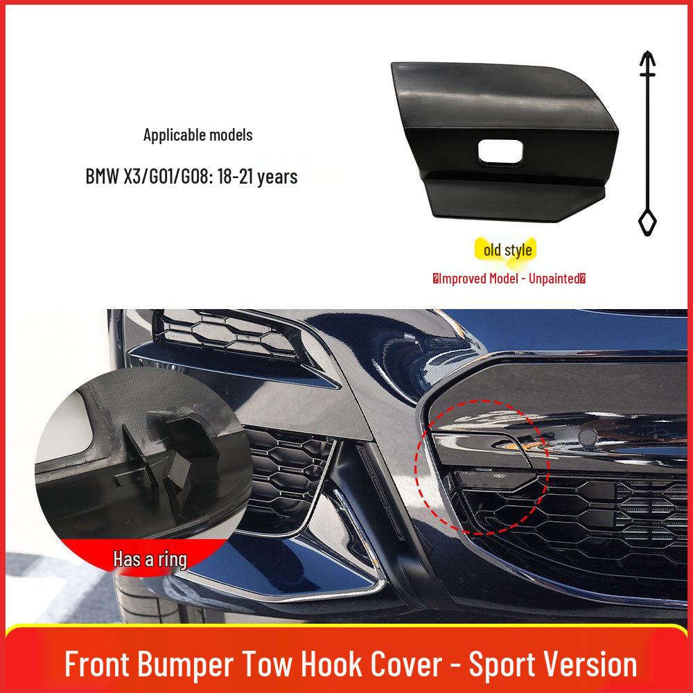 Compatible BMW X3 Sport G08 Front Bumper Tow Hook Cover 51118098823