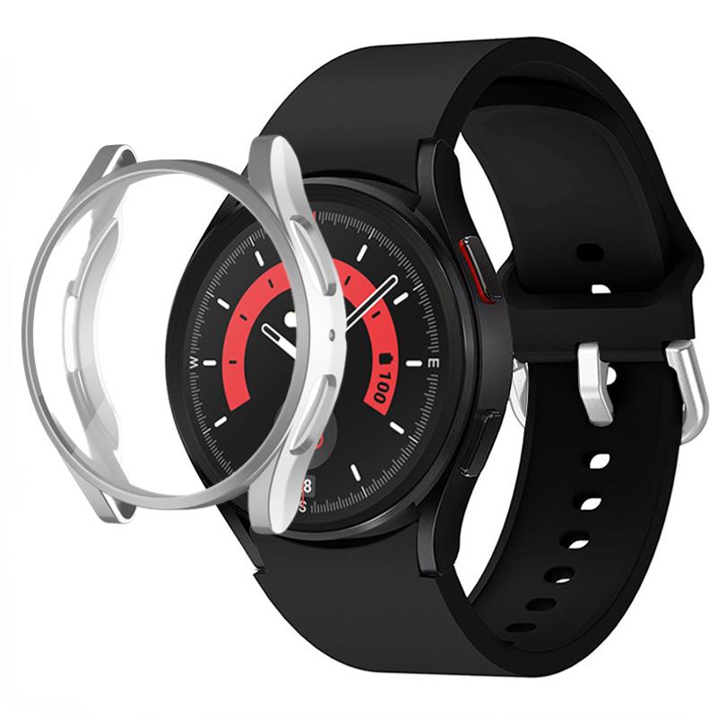 Silicone Strap+TPU Case for Samsung Galaxy Watch 5 44mm 40mm/4 44mm 40mm Sport Wristband for Samsung Watch 5/4 Protective Shell