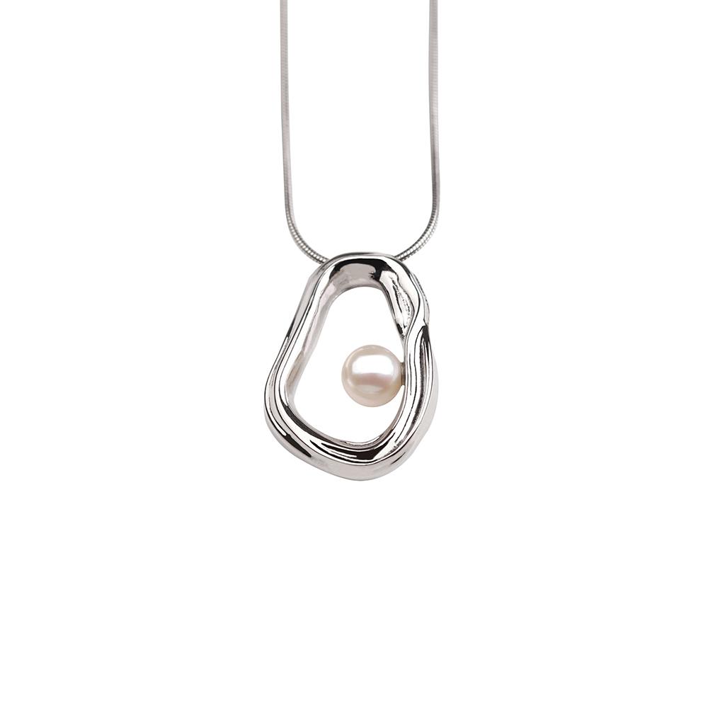 Lowool Heart Pearl Necklace