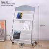 Floor Standing Magazine & Book Display Rack for Periodicals and Promotional Materials