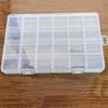 24 Compartments Transparent Storage Box With Hook Storage Container Organizer For Stationery Sundries