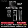 For Chery Jetour Dashing 2023 2024 Anti Scratch TPU Dashboard Center Console Media Navigation Protector Film Accessory