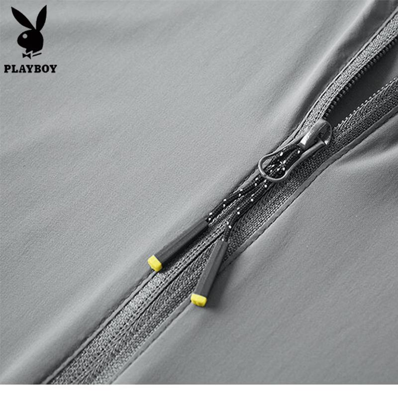 PLAYBOY Men's Lightweight Cooling Sun Protection Hooded Jacket