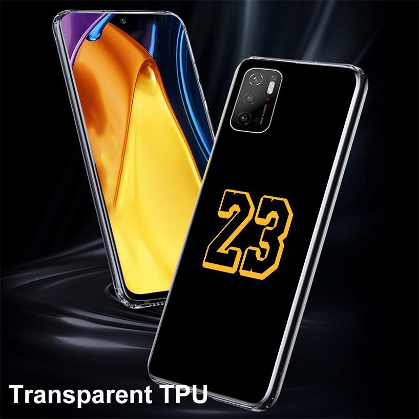 Basketball 23 24 8 Number Phnoe Case for Xiaomi Poco X5 X6 X7 Pro X4 Gt F7 Ultra M8 M7 Redmi 15C 15 13C 13 12C 12 Unique Cover C