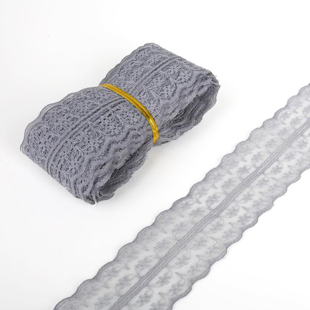 4,5 CM Nastro di Pizzo Bordino di Pizzo Tessuto Fai da Te Pizzo Ricamato Accessori da Cucito Decorazione
