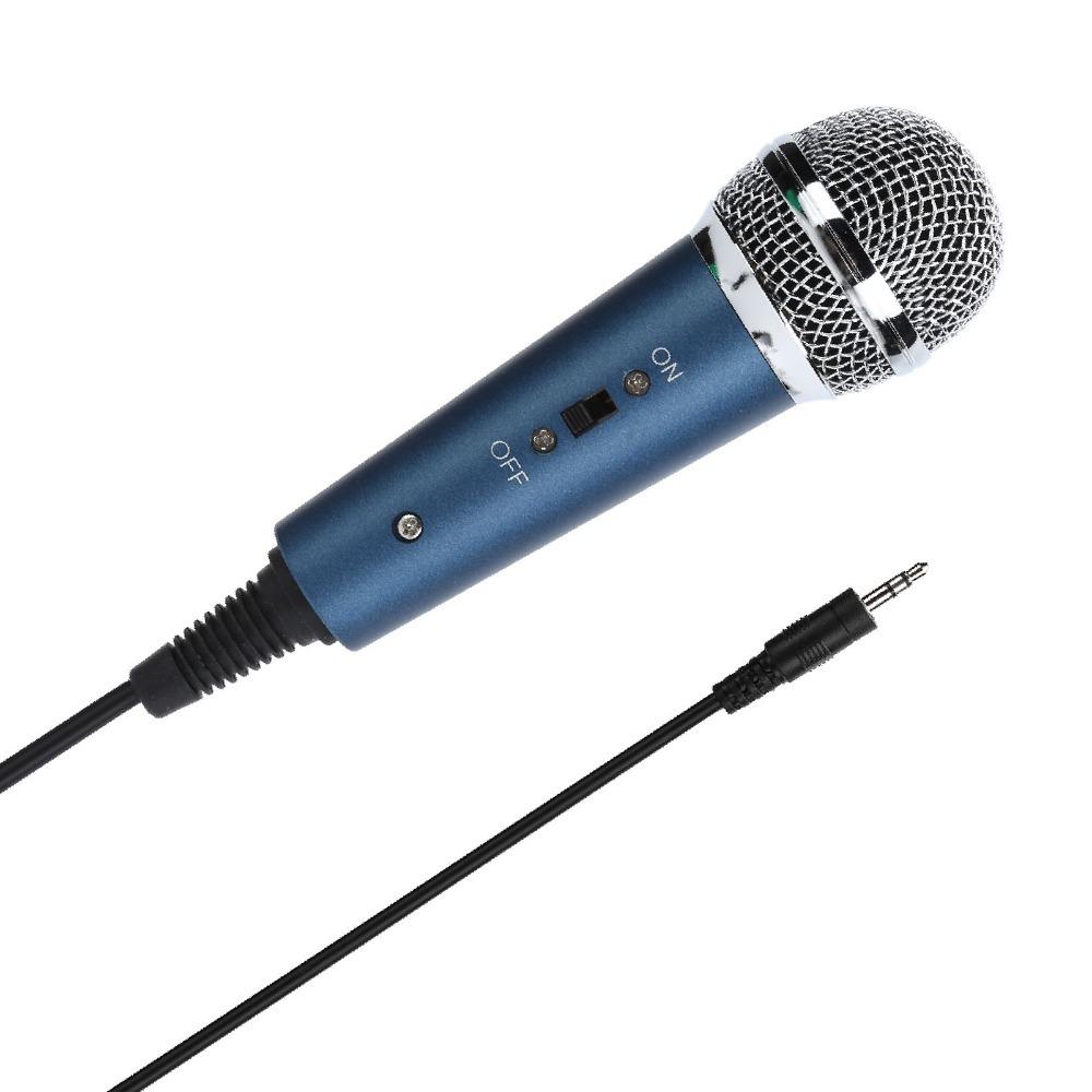 With U Shaped 3.5mm Adapter Wired Condenser Microphone Karaoke Microphone  Audio Recording